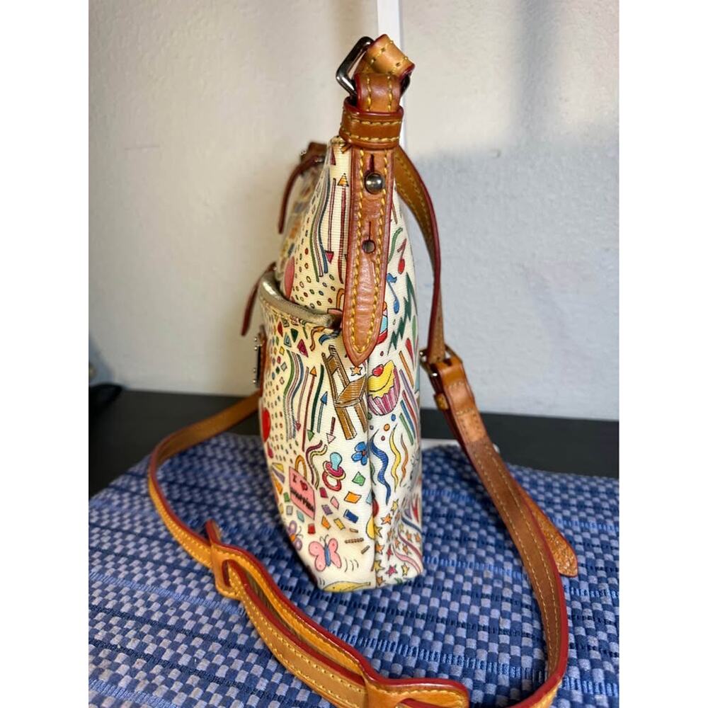 Dooney & Bourke Vintage Whimsy Doodle Sketch Crossbody Bag - Picture 2 of 10
